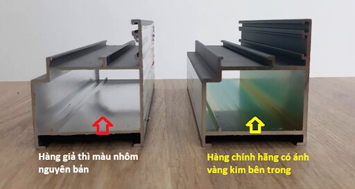 phân biệt nhôm xingfa thật giả